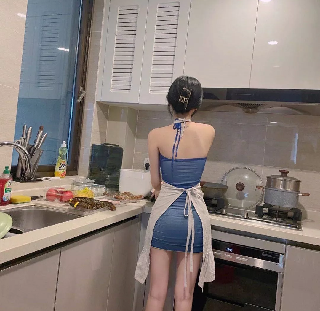 做饭 美女